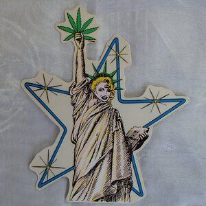 COPY - Rare Vintage Marilyn Monroe Statue of Liberty Lady Liberty Cannabis Viny…